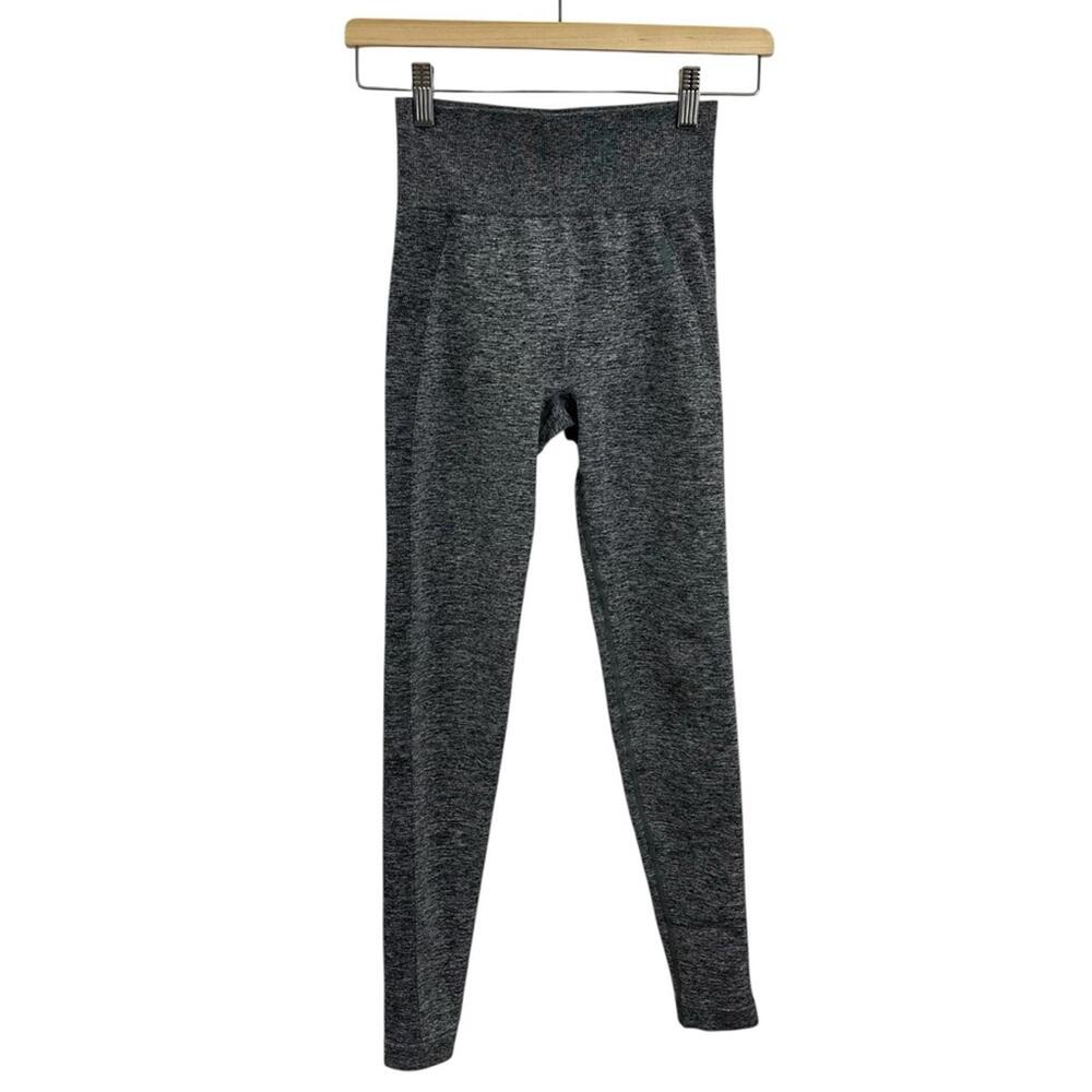 Gymshark Flex Leggings High Waisted Charcoal Marl & Smokey Teal Size S